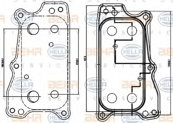 Масляный радиатор MERCEDES-BENZ A2721880001 Масляный радиатор MERCEDES-BENZ A2721880001