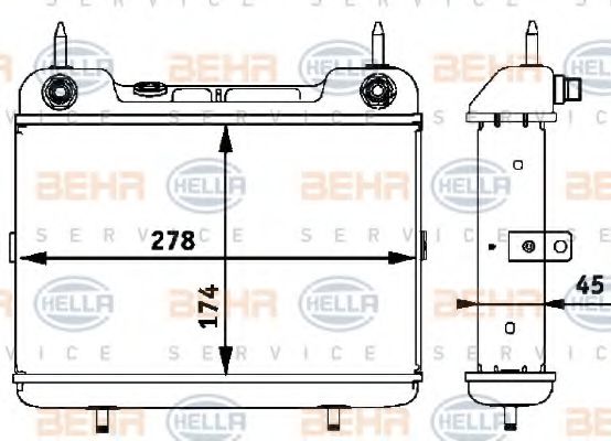 Масляный радиатор коробки передач MERCEDES-BENZ A1245013601