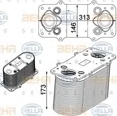Интеркулер BEHR/HELLA 8ML 376 750-511