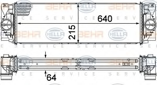 Интеркулер BEHR/HELLA 8ML 376 777-391