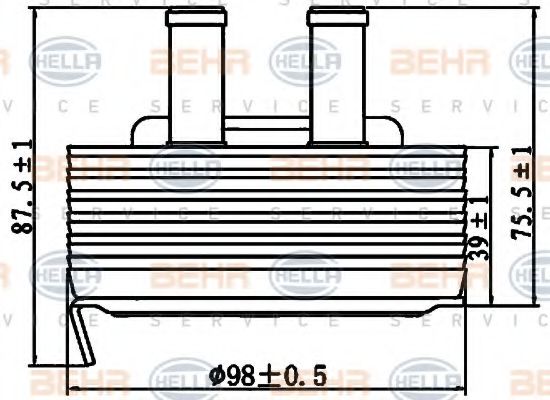 Масляный радиатор Nissan/Infiniti 213055M301 Масляный радиатор Nissan/Infiniti 213055M301