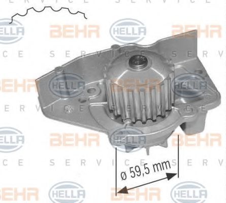 Водяной насос BEHR/HELLA 8MP 376 801-084