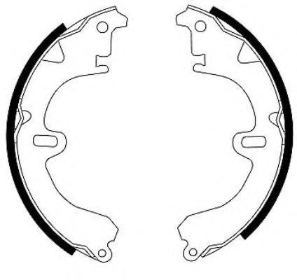 Тормозные колодки барабанные BEHR/HELLA 8DB 355 000-681