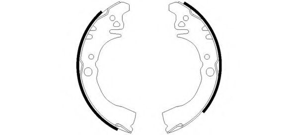 Тормозные колодки барабанные BEHR/HELLA 8DB 355 002-431