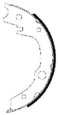 Тормозные колодки барабанные BEHR/HELLA 8DA 355 050-651