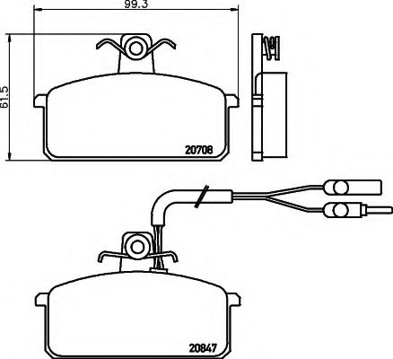 Тормозные колодки BEHR/HELLA 8DB 355 005-981