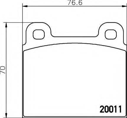 Тормозные колодки BEHR/HELLA 8DB 355 007-011