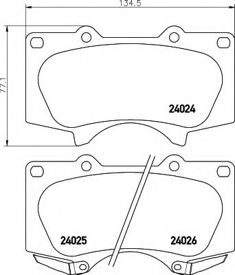 Тормозные колодки BEHR/HELLA 8DB 355 014-121