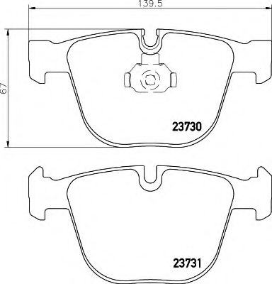 Тормозные колодки BEHR/HELLA 8DB 355 010-751