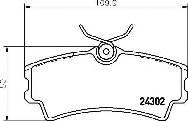 Тормозные колодки BEHR/HELLA 8DB 355 006-821