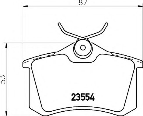 Тормозные колодки BEHR/HELLA 8DB 355 017-711