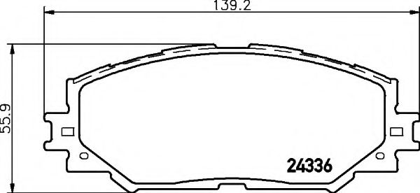 Тормозные колодки BEHR/HELLA 8DB 355 006-861