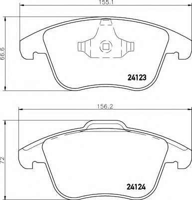 Тормозные колодки BEHR/HELLA 8DB 355 012-891