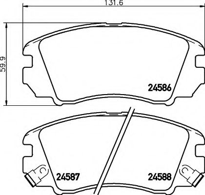 Тормозные колодки BEHR/HELLA 8DB 355 013-521