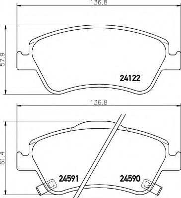 Тормозные колодки BEHR/HELLA 8DB 355 013-561