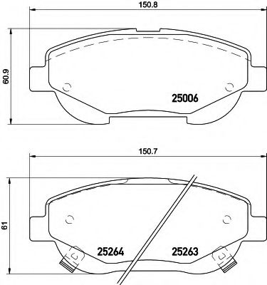 Тормозные колодки BEHR/HELLA 8DB 355 015-691