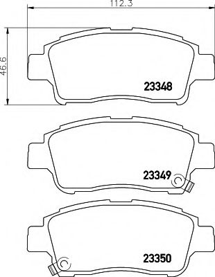Тормозные колодки BEHR/HELLA 8DB 355 017-071