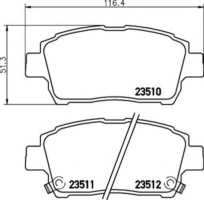 Тормозные колодки BEHR/HELLA 8DB 355 017-081