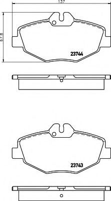 Тормозные колодки BEHR/HELLA 8DB 355 018-731