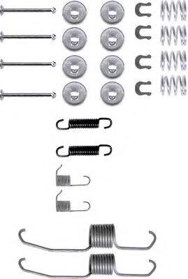 Ремкомплект барабанных колодок BEHR/HELLA 8DZ 355 200-041