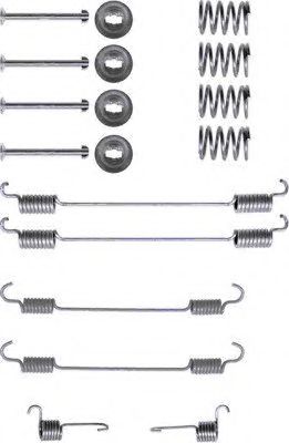 Ремкомплект барабанных колодок BEHR/HELLA 8DZ 355 200-381