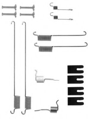 Ремкомплект барабанных колодок BEHR/HELLA 8DZ 355 200-721