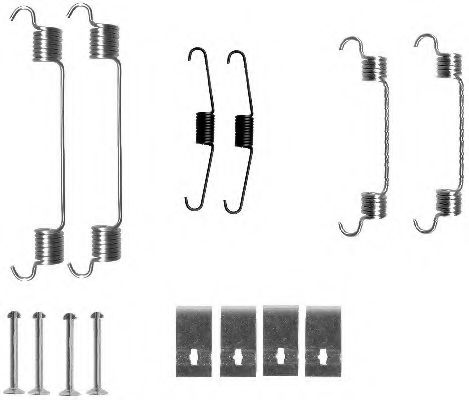 Ремкомплект барабанных колодок BEHR/HELLA 8DZ 355 200-731