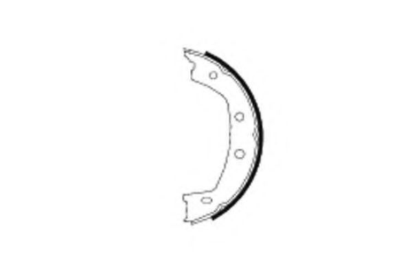 Тормозные колодки барабанные BEHR/HELLA 8DA 355 050-801