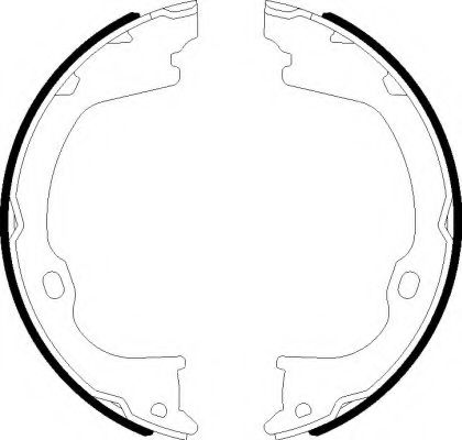 Тормозные колодки барабанные BEHR/HELLA 8DA 355 051-101