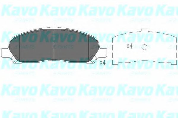 Тормозные колодки KAVO PARTS KBP-5540