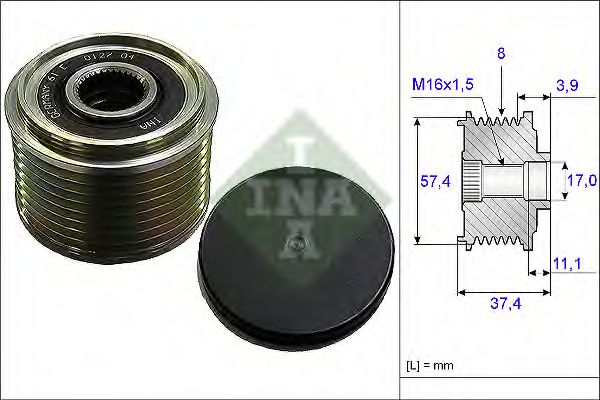 Муфта генератора INA 535 0068 10