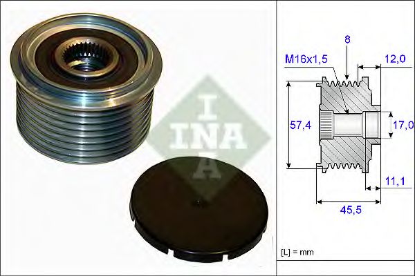 Муфта генератора INA 535 0069 10