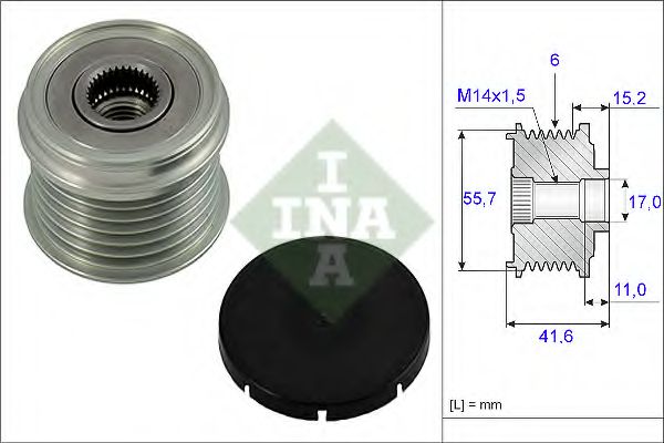 Муфта генератора INA 535 0024 10