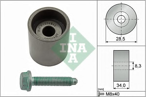 Обводной ролик ремня ГРМ INA 532 0197 10