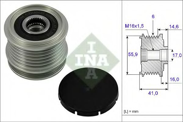 Муфта генератора INA 535 0010 10