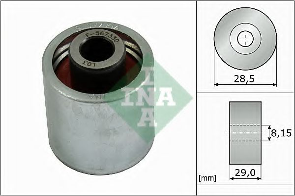 Обводной ролик ремня ГРМ INA 532 0310 10