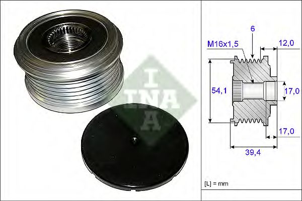 Муфта генератора INA 535 0090 10