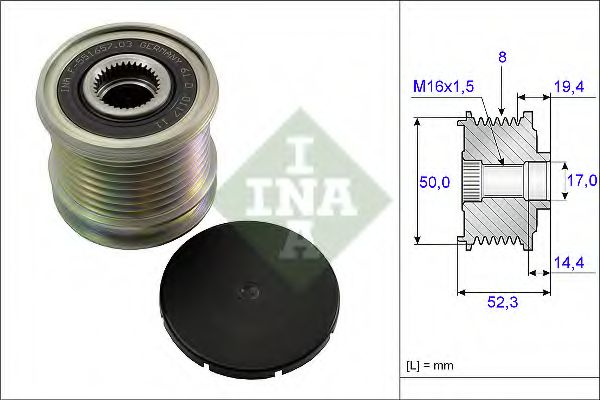 Муфта генератора INA 535 0111 10