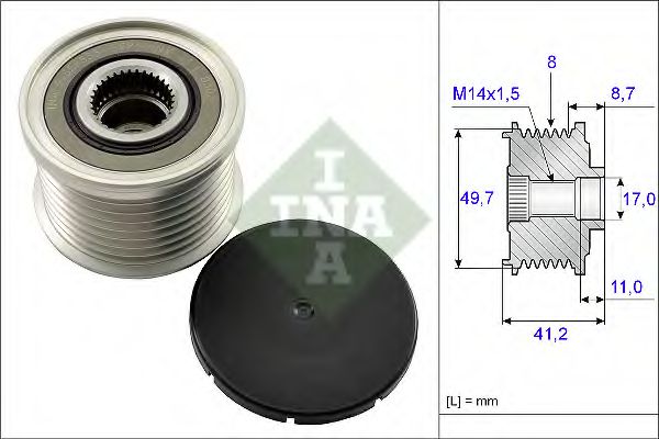 Муфта генератора INA 535 0141 10
