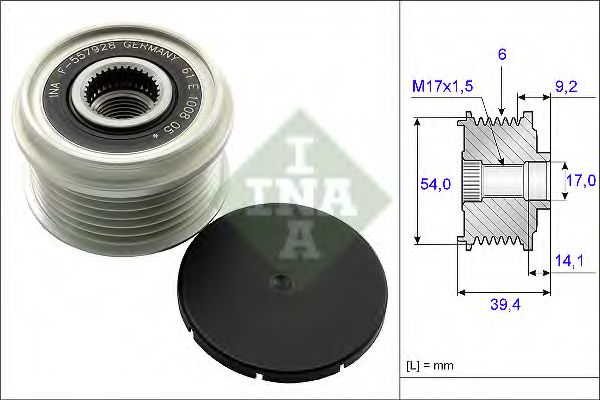Муфта генератора INA 535 0151 10