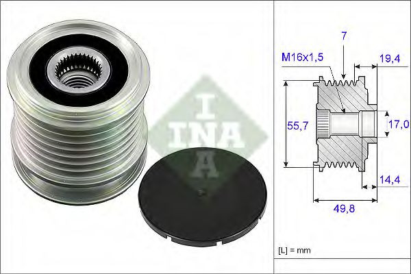 Муфта генератора INA 535 0165 10