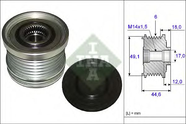 Муфта генератора INA 535 0182 10