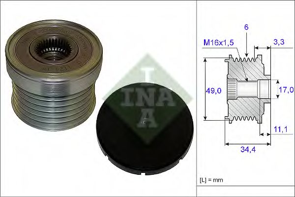 Муфта генератора INA 535 0183 10