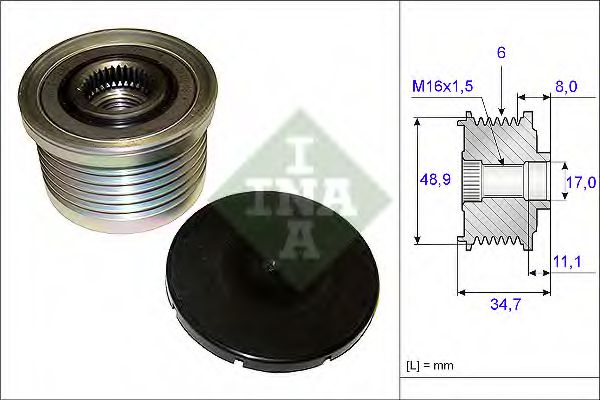 Муфта генератора INA 535 0088 10
