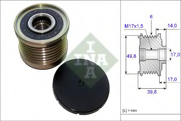 Муфта генератора INA 535 0146 10