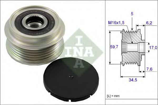 Муфта генератора INA 535 0034 10