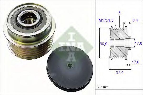 Муфта генератора INA 535 0152 10