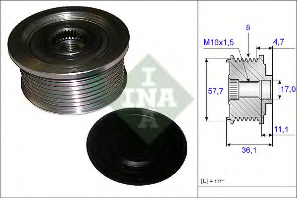 Муфта генератора INA 535 0099 10