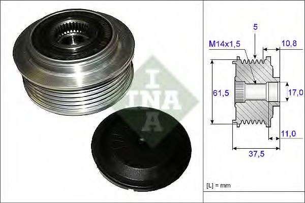 Муфта генератора INA 535 0107 10