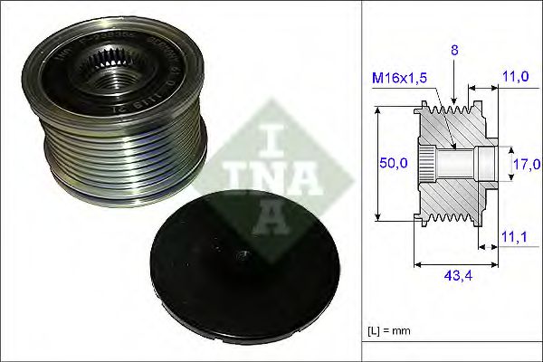 Муфта генератора INA 535 0108 10